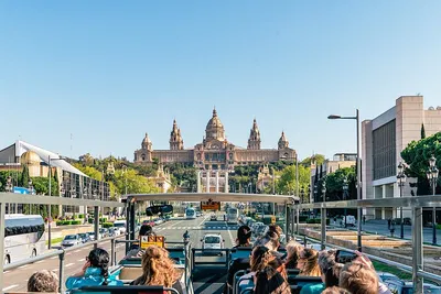 Barcelona Double-Decker Delight: Hop-On, Hop-Off & Camp Nou Adventure!