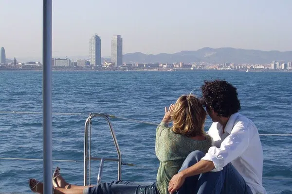 Barcelona Skyline Sailing: Luxurious Catamaran Cruise