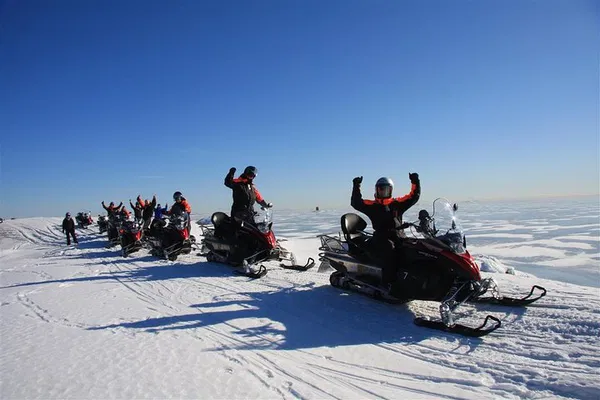 Helsinki Archipelago Snowmobile Adventure: Ride Through Winter Wonderland!