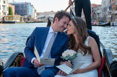 Venice Gondola Vow Renewal: Romantic Canal Ceremony