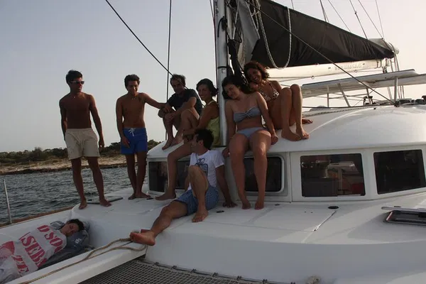 Discover Formentera's Hidden Gems: Private Catamaran Escape to Playa Sa Roqueta