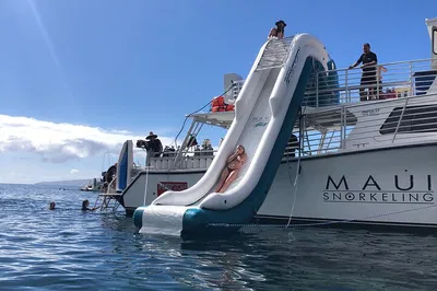 Molokini Crater: Snorkel Paradise with Waterslide Fun!