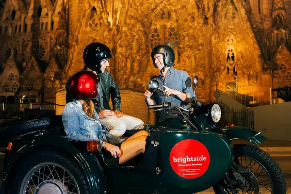 Barcelona Night Tour: Sidecar Motorcycle Adventure!