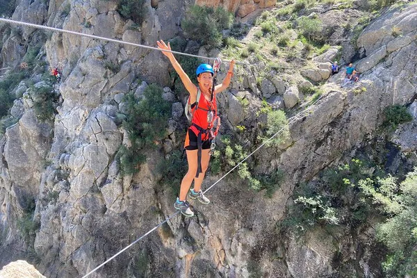 Conquer the Heights: Via Ferrata Salto del Ciervo K3 Adventure!