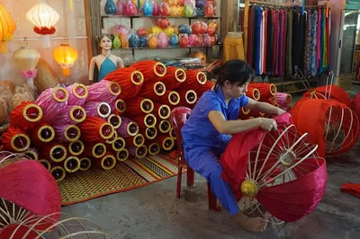 Craft Your Glow: Hoi An Lantern Magic & Village Cycle