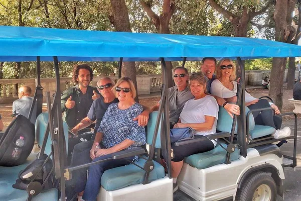 Rome Golf Cart Tour: Private, Local Guide & Gelato/Wine