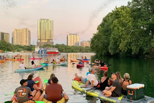 Austin Paddleboard Sunset Tour: Bats & City Views!