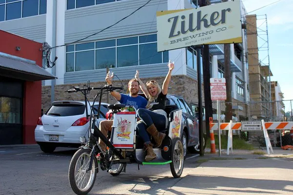 Austin: Private Brewery Pedicab Tour w/ Beer Flights