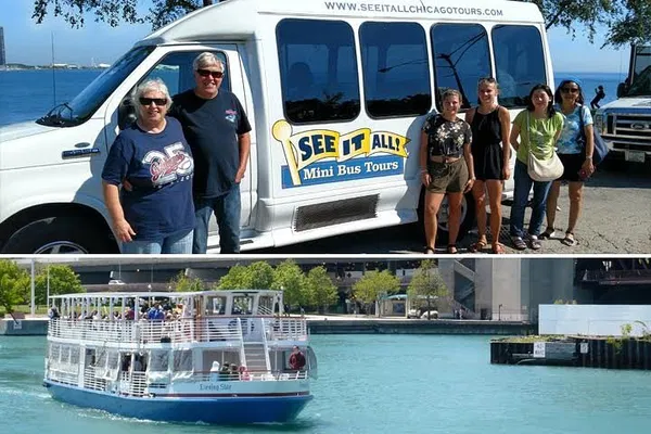 Chicago City Tour + Architecture River Cruise Option