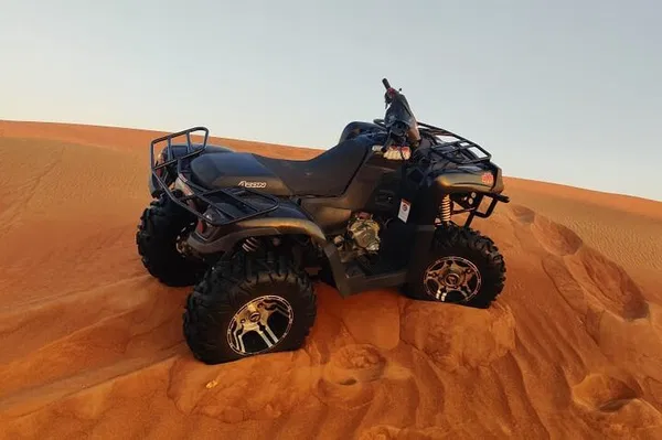 Conquer Dubai: Desert Safari Adventure with Quad Biking & BBQ!