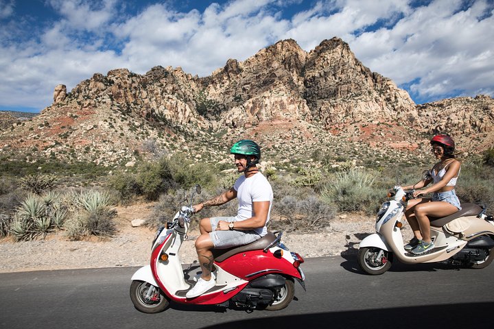 Red Rock Canyon Scooter Adventure: Wind, Views, and Vegas Thrills!