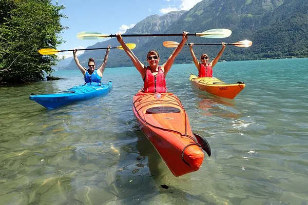 Glide on Turquoise Waters: Lake Brienz Kayak Adventure