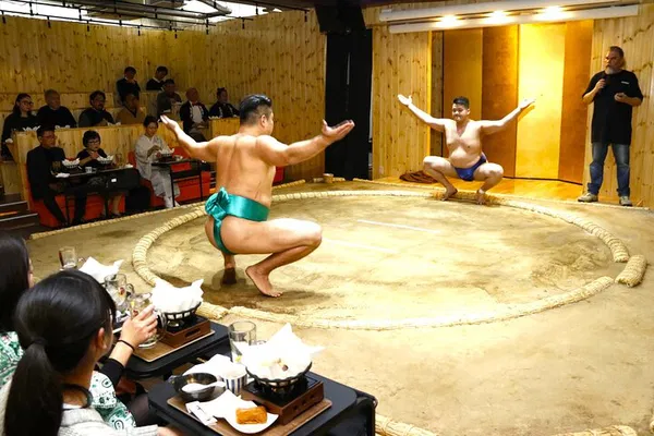 Tokyo Sumo Show: Hot Pot, Photos & Geisha Dance!