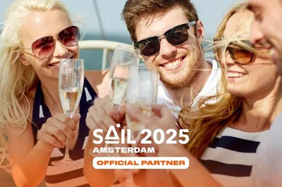 SAIL Amsterdam Cruise 2025: Open Bar & Waterfront Views