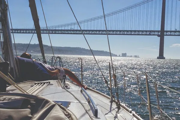 Lisbon Sailing: Private Tagus River Cruise w/ Drink!