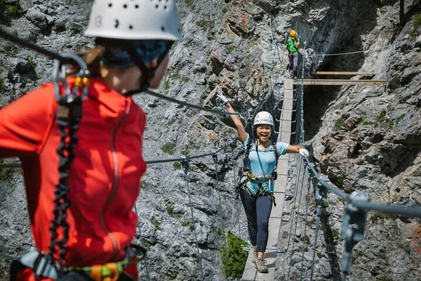 Conquer Banff's Heights: Guided Via Ferrata Climbing Adventure