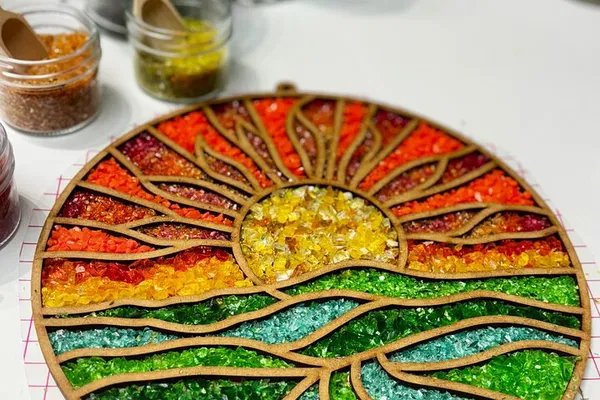 Siesta Key Crushed Glass Art: DIY Fun!