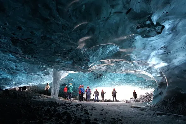 Iceland's South Coast: 2-Day Blue Ice Cave & Glacier Lagoon Adventure