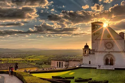 Umbrian Charm: Assisi Gourmet Lunch & Wine Tour from Civitavecchia