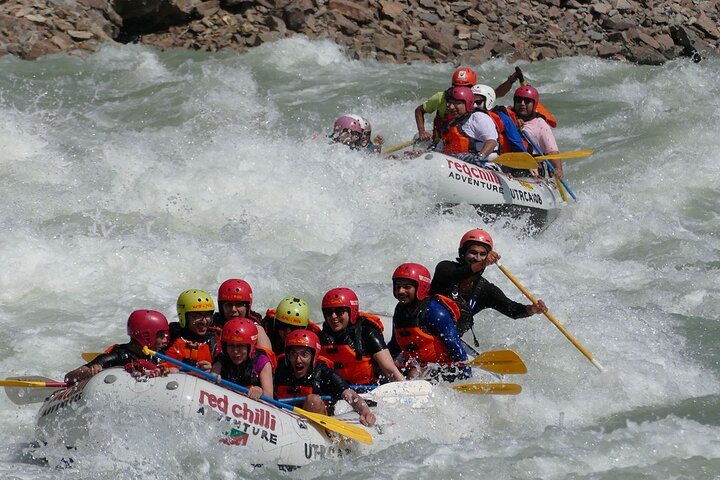 Conquer Rishikesh: Thrilling 16km Rafting Adventure on the Ganges!