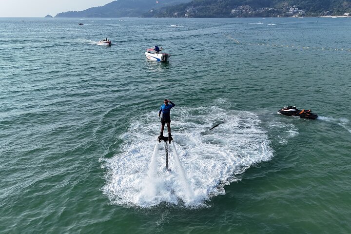 Defy Gravity: Flyboard Over Patong Bay's Turquoise Waters!