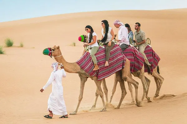 Thrilling Dubai Morning Desert Safari: Camel Ride & Dune Bashing Adventure!