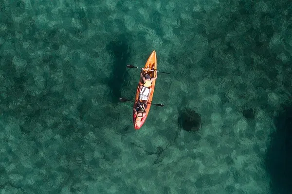 Glide Through Paradise: Double Kayak Adventure in North Harbour, Sydney