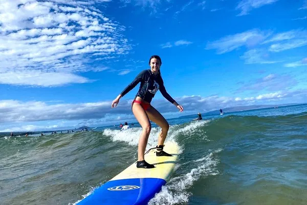 Ride the Waves: Group Surf Lesson at Kihei's Kalama Beach!