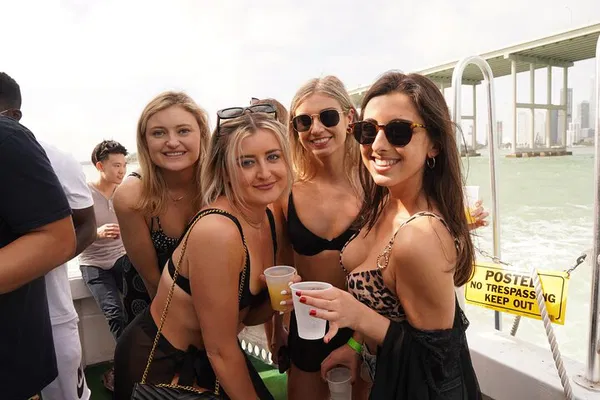 Miami Party Boat: Skyline Views, Open Bar, & Unforgettable Vibes!