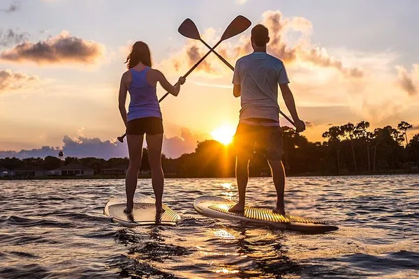 Glide Across Lake Bryan: Paddleboard Adventure in Orlando's Oasis