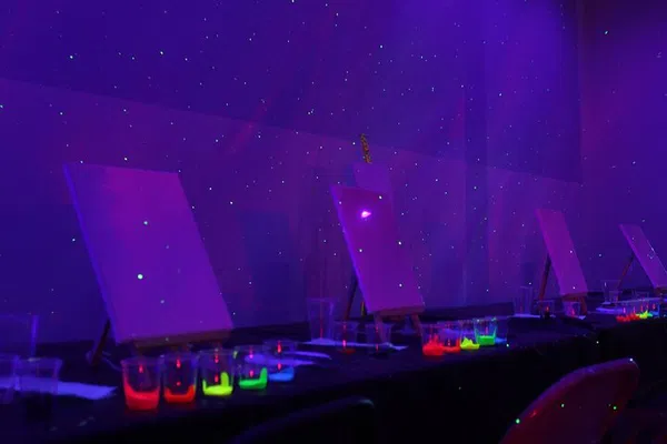 Neon Starry Night: Baltimore's Glowing Paint & Sip!