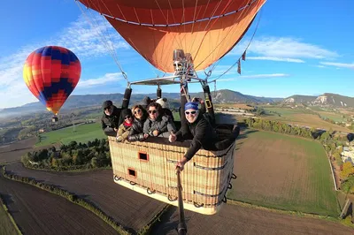 Soar Above Vic: Hot Air Balloon Ride with Champagne & Catalan Views