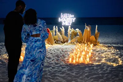 Miami Beach Night: A Magical Marriage Proposal Under the Stars