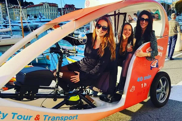Discover Nice: Eco-Friendly Electric Bike Taxi Tour