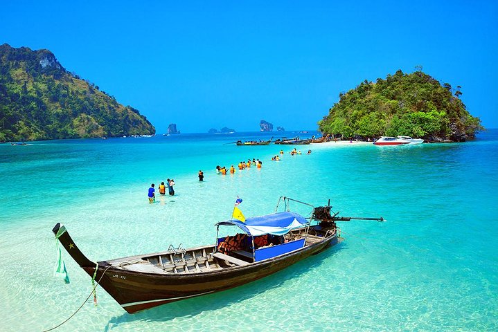 Island Hopping Extravaganza: Krabi's Big Boat & Speedboat Adventure from Phuket!