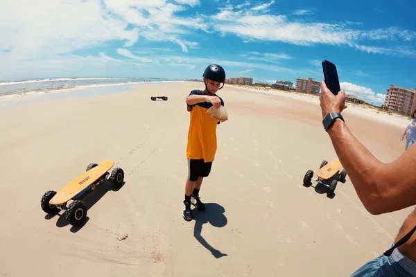 Amelia Island Electric Skateboard Beach Adventure: Glide, Explore & Capture Memories!