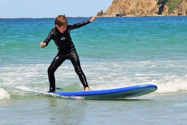 Catch Your First Wave: Beginner Surf Lesson at Auckland's Te Arai Beach