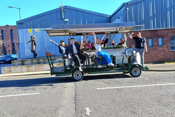 Liverpool's Pedal-Powered Pub: Beer Bike Sightseeing Tour!