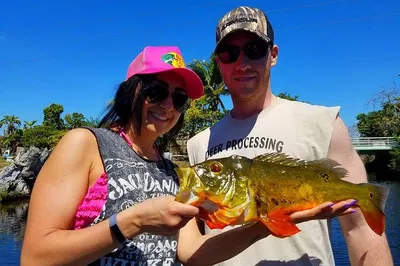 Epic Peacock Bass Fishing Adventure near Key Largo: Miami's Freshwater Thrill!