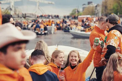 Amsterdam King's Day Boat Party 2025: Unlimited Drinks & Canal Celebration!