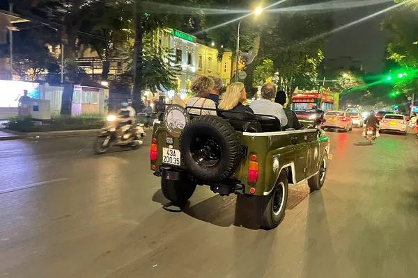 Saigon Nightlife Unveiled: Open-Air Jeep & Street Food Adventure