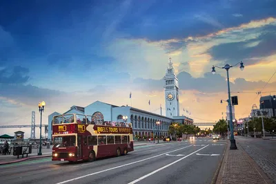 San Francisco's Night Lights: An Open-Top Bus Spectacle!