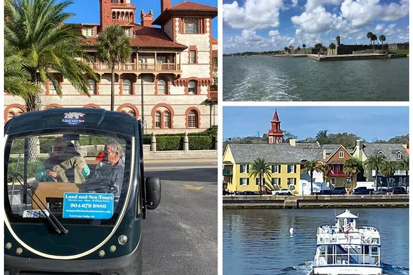 St. Augustine Adventure: Explore History by Boat & Golf Cart!