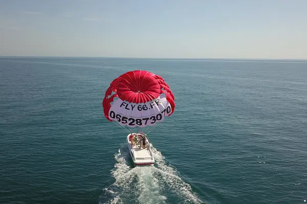 Elevate Your Celebration: Parasailing with Champagne Over Collioure!