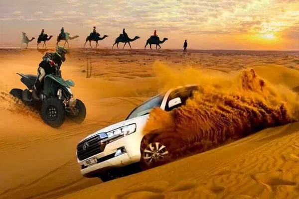 Dubai Desert Safari: 4x4, Quad Bike, BBQ & Shows