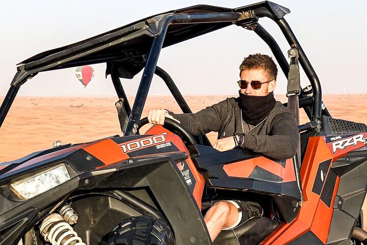 Thrilling Dubai Dunes: Buggy Safari, Sandboarding & Camel Ride Adventure!
