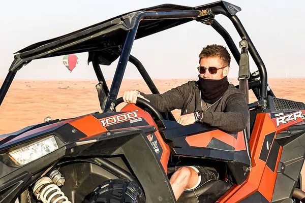 Thrilling Dubai Dunes: Buggy Safari, Sandboarding & Camel Ride Adventure!