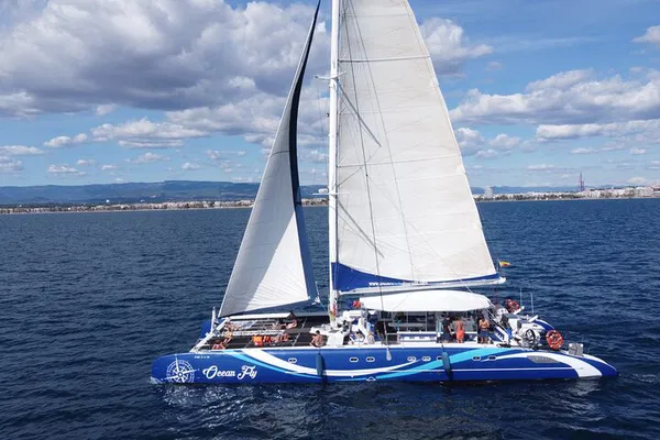 Costa Daurada Catamaran: Sailing, Swimming & Open Bar!