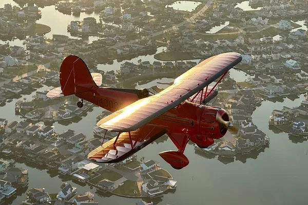 Galveston Biplane Adventure: Soar Above the West End!