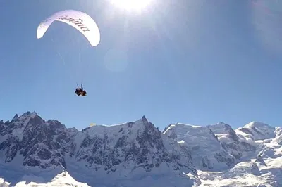 Soar Over the Alps: Paragliding Adventure from Chamonix & Aiguille du Midi!